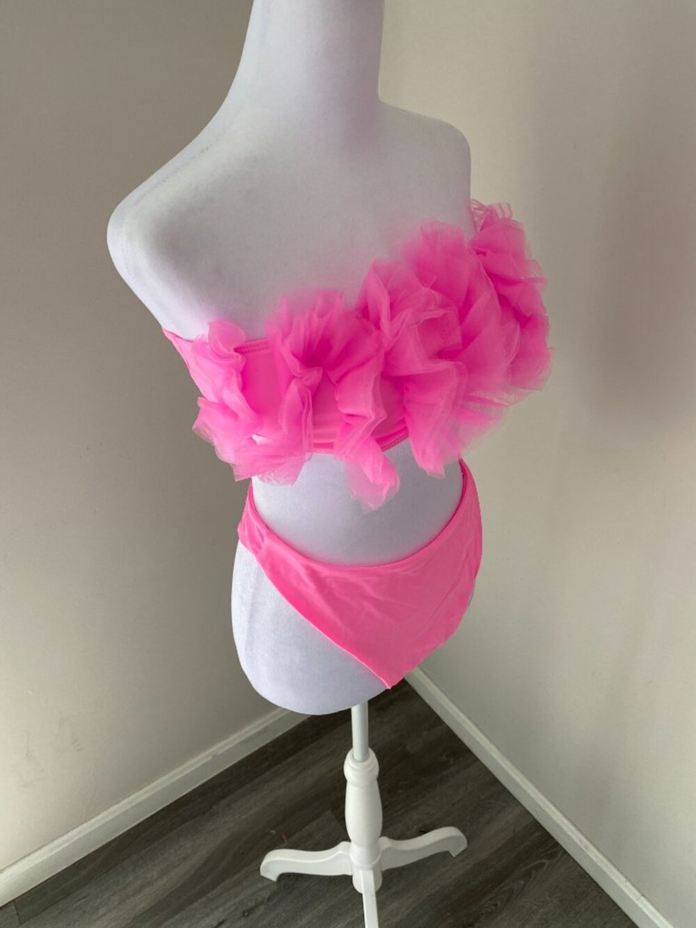 Pink Ruffle Bikini - Picture 2 of 4